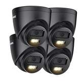 ANNKE C500P - 3K Dual Light Outdoor PoE Security Camera, Colour & IR Night Vision, 3072*1728 Resolution, f/1.6 Aperture (0.005 Lux), Human & Vehicle Detection, Built-in Microphone, IP67, 4PCS